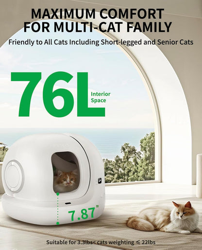 Automatic Smart Self-Cleaning Cat Litter Box